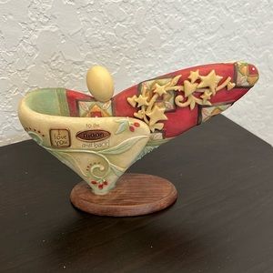 Demdaco Love you to the moon and back resin heart!